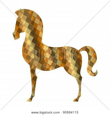 horse design over white background vector illustration