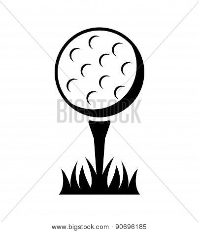golf design over white background vector illustration