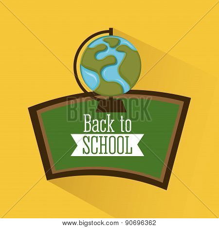school design over yellow  background vector illustration