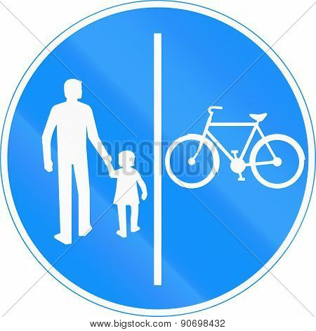 Shared Use Path With Separate Lanes In Finland