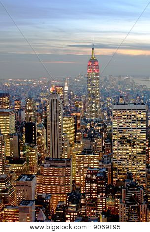 Midtown ao entardecer