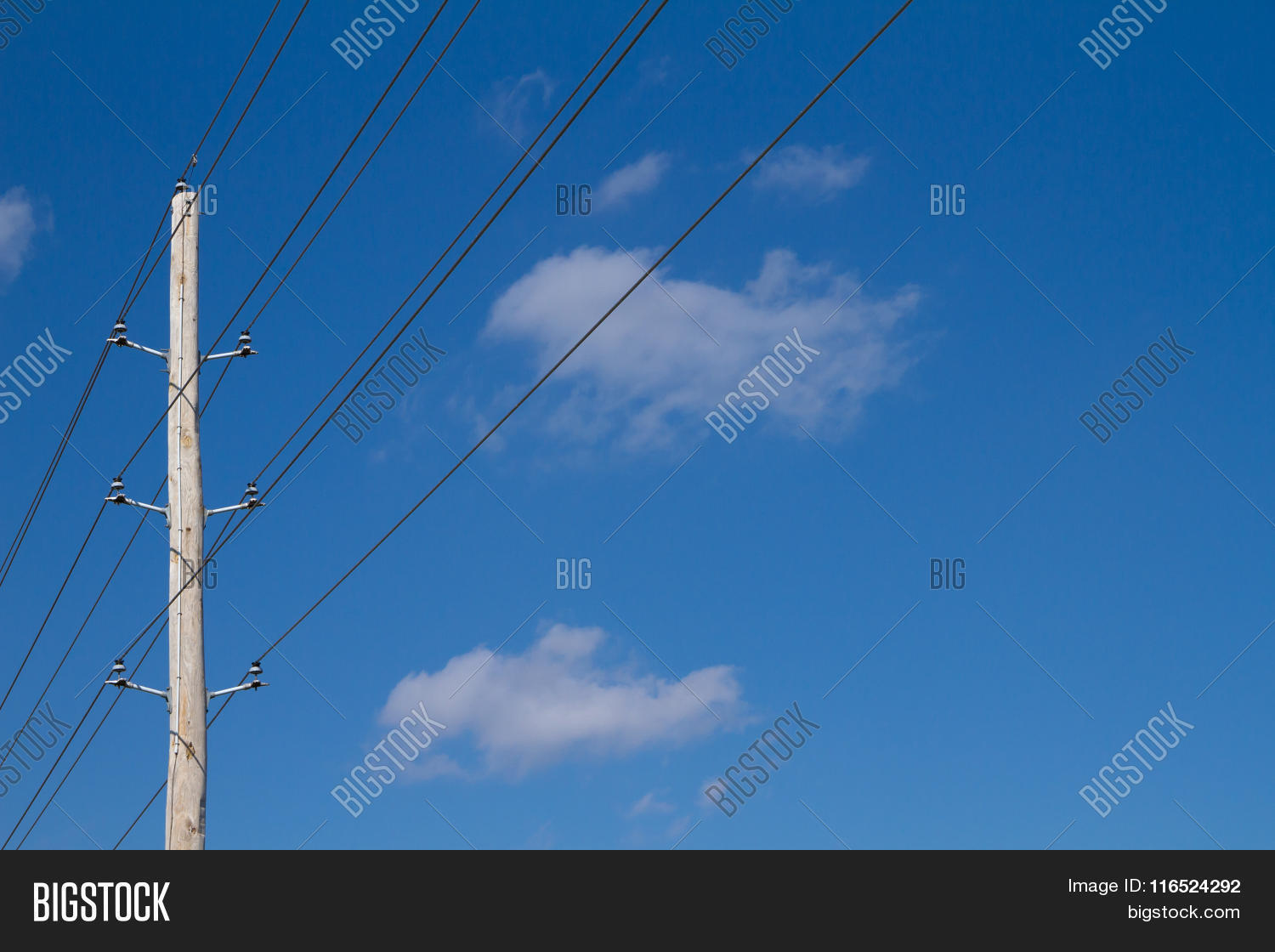Single Power Pole Image & Photo (Free Trial) Bigstock