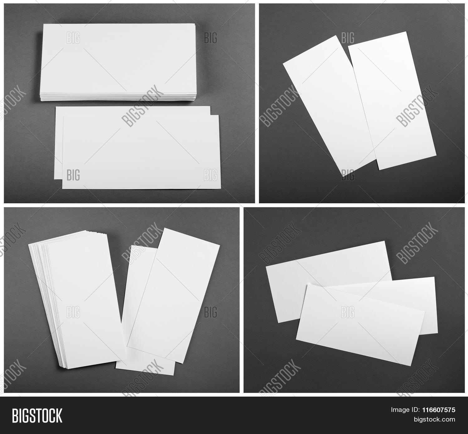 Set Blank White Flyers Image & Photo (Free Trial) Bigstock