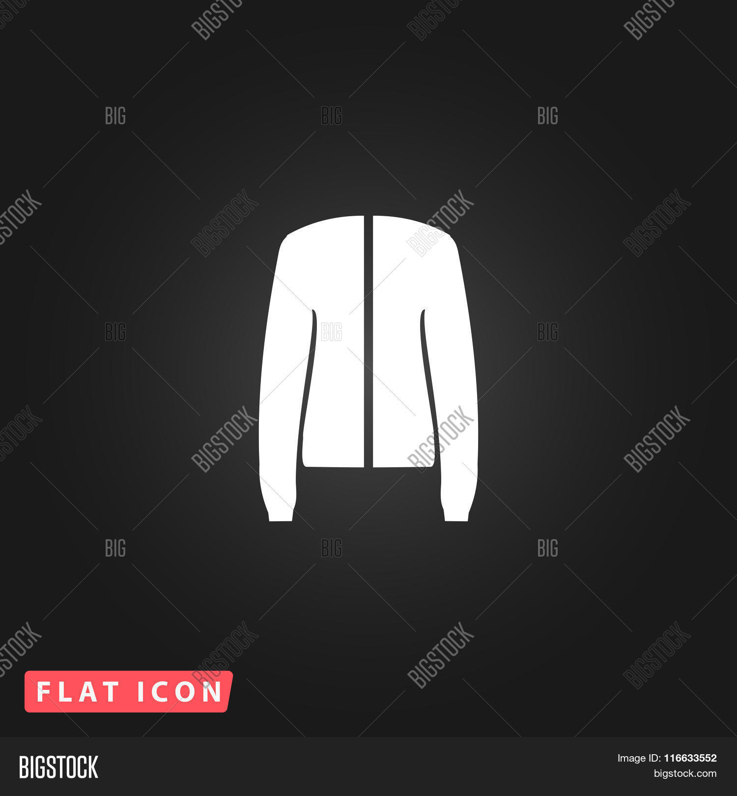 Jacket Flat Icon Vector & Photo (Free Trial) | Bigstock