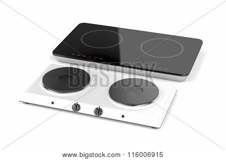 Double Hot Plate And Induction Cooktop