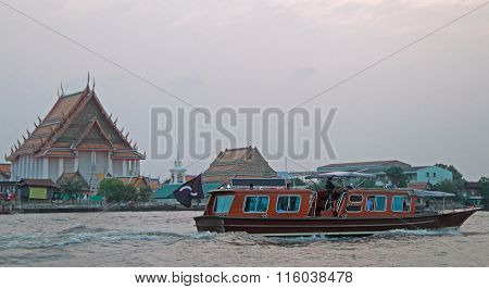riverscape in Bangkok, the capital of Thailand