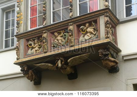 Oriel Windows In St. Gallen
