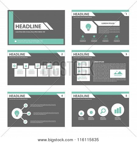 Black white Infographic elements, presentation template flat design