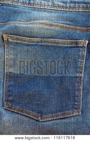 Blue Jeans Pocket Texture