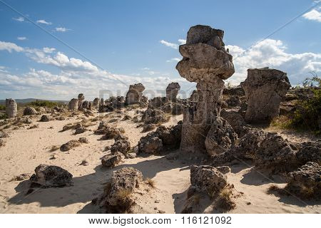 Stone Forest Near Varna, Bulgaria, Pobiti Kamani, Rock Phenomenon