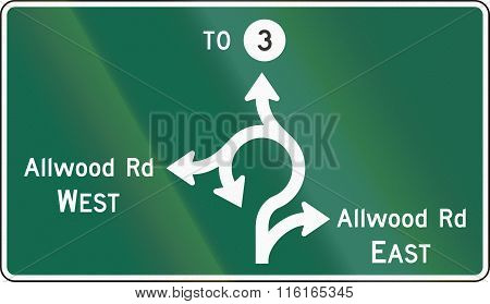 United States Mutcd Guide Road Sign - Destination Sign
