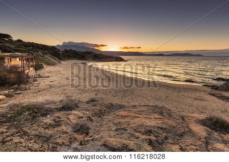 Plage De Petra Muna Near Calvi In Corsica