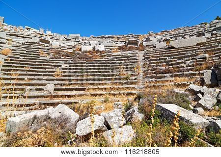 The Theatre In Termessos  Sky And Ruins