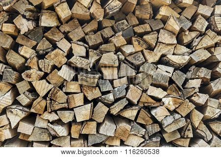 Pile Of Chopped Wood