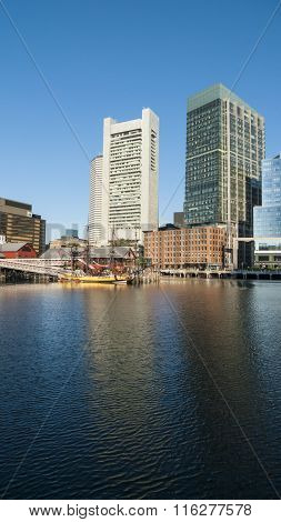 Boston Museum And Skyline
