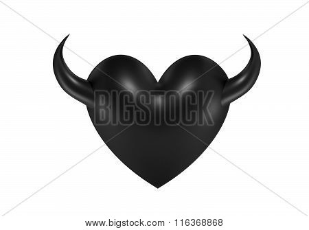 3D Conceptual Black Heart