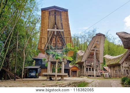 Tongkonan Traditional Rice Barns And House
