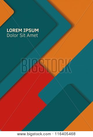 Material design background.  Vector Illustration. Abstaract design.