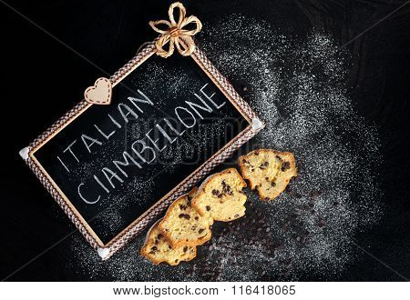 Slices Of Ciambellone With Chocolate Chips