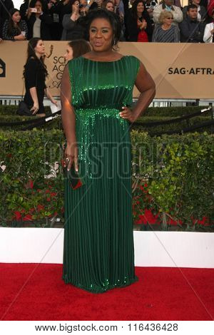LOS ANGELES - JAN 30:  Uzo Aduba at the 22nd Screen Actors Guild Awards at the Shrine Auditorium on January 30, 2016 in Los Angeles, CA