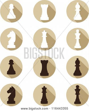 flat icon chess