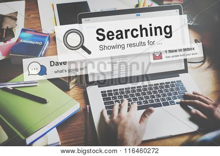Search Searching Exploration Discover Inspect Finding Concept