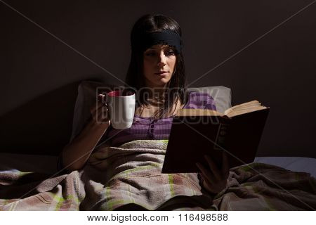 Reading a book