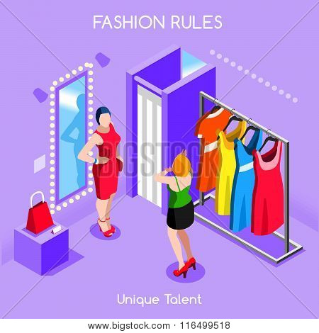 Fashion Moods 01 People Isometric