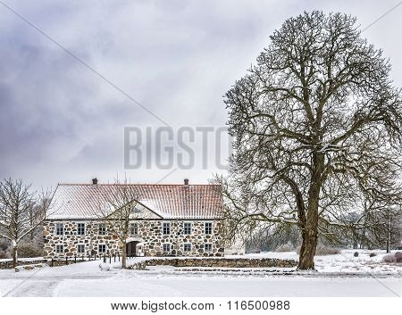 Hovdala Castle In Winter