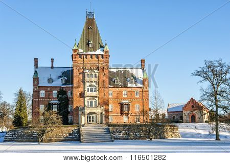 Trollenas Castle In Winter