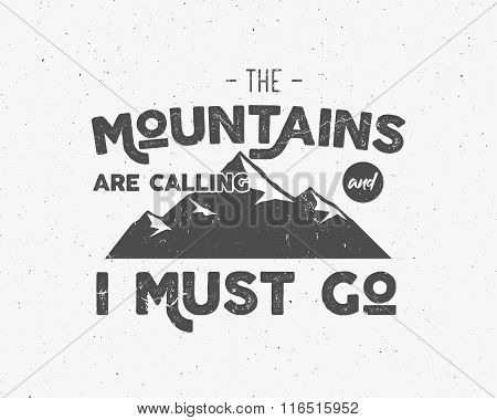 Outdoor inspiration background. Motivation mountain brochure quote template. Winter snowboard sport