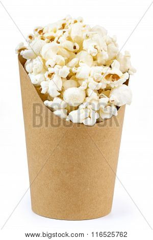 bucket full of popcorn