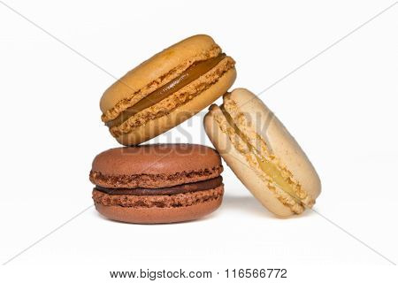 Macaroons Isolated On White