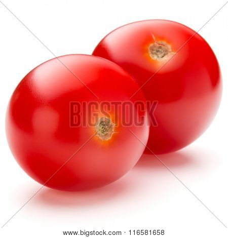 fresh cherry tomato isolated on white background cutout