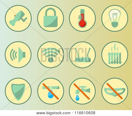 Smart home icons Set