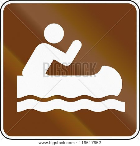 United States Mutcd Guide Road Sign - Canoeing