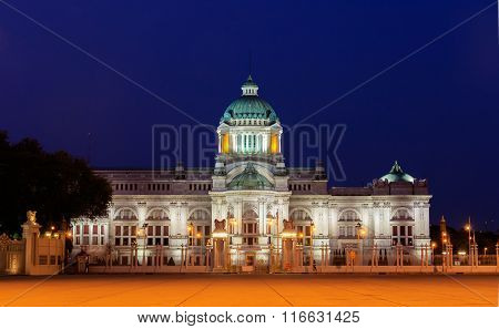 The Ananta Samakhom Throne Hall (Phra Thinang Anantasamakhom) in Thai Royal Dusit Palace