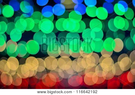 Bokeh background of Christmas light