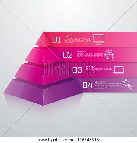 Vector illustration infographics four options