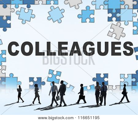 Colleagues Partner Team Officemate Business Concept