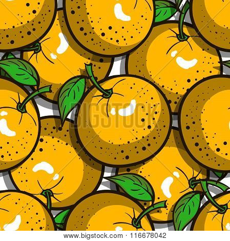 Seamless Pattern Oranges