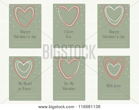 Valentine's day greetings  card. Wedding card.