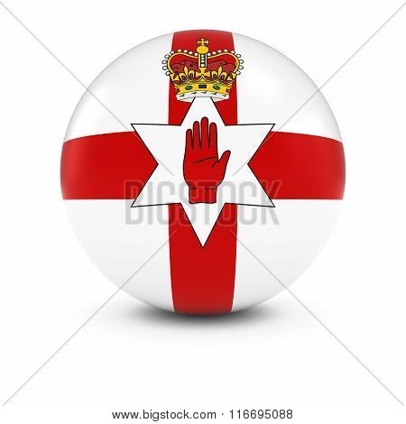 Ulster Flag Ball - Ulster Flag Of Northern Ireland On Isolated Sphere
