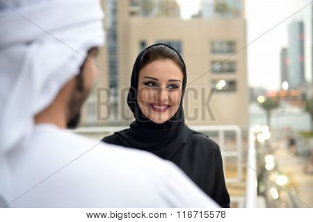 Young Emirati Arab couple