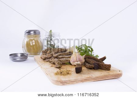Baked meat