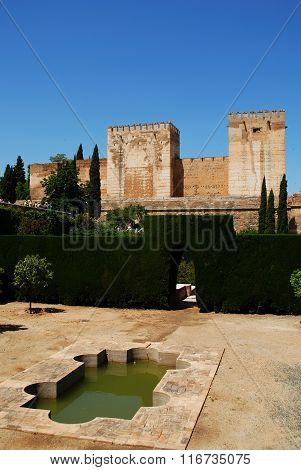 Alhambra Palace castle, Granada.