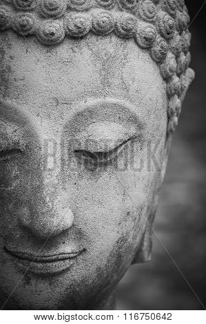 Buddha Statue In Wat Umong, Chiang Mai, Travel Thai Temple In Northern Thailand, Thailand