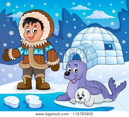 Arctic theme image 5 - eps10 vector illustration.