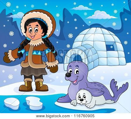 Arctic theme image 6 - eps10 vector illustration.
