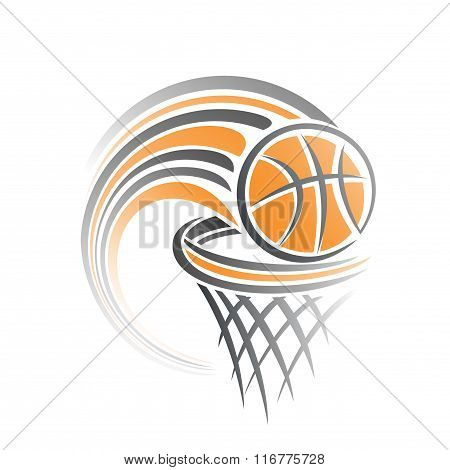 The image on a basketball theme